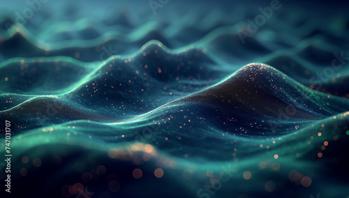 Quantum Waves: Mosscore Meets Datamoshing in Ocean Academia photo