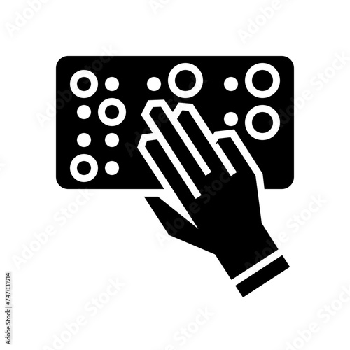  read braille solid icon