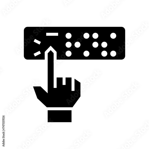  read braille solid icon