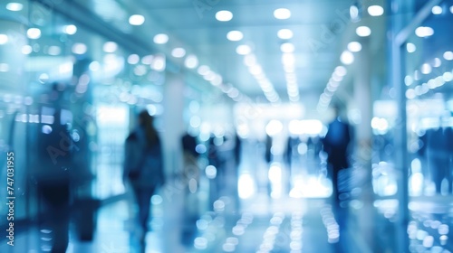 blurred business background of an city office floor