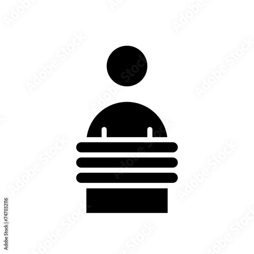slaves were tortured solid icon
