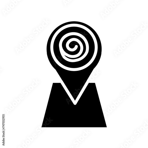 hypnotherapy location solid icon