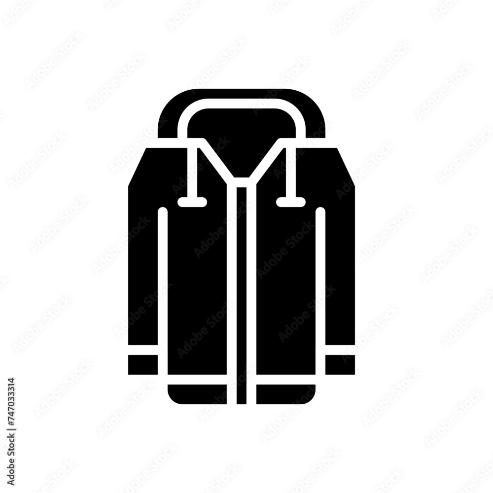hoodie jacket solid icon hoodie jacket solid icon