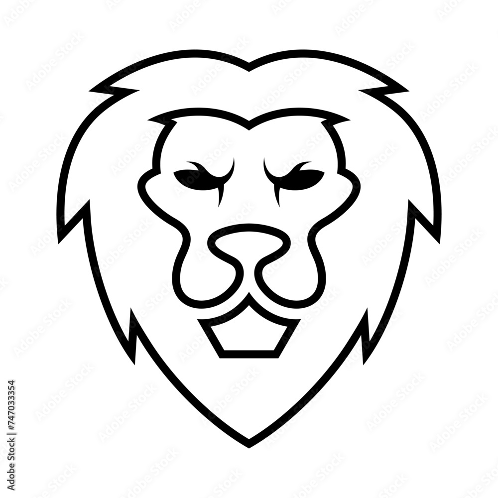 Lion Head Vector Logo Design Template Lion Head Vector Logo Design Template