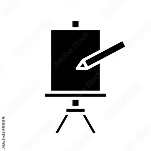line art at heart solid icon