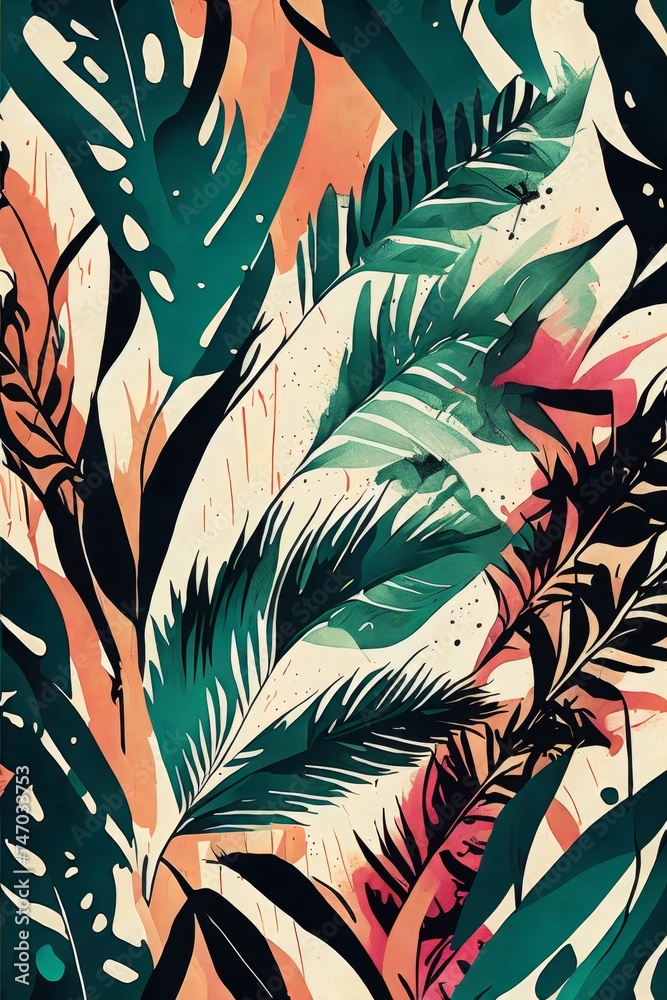 seamless background with leaves seamless background with leaves