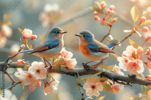 bird on a branch © A