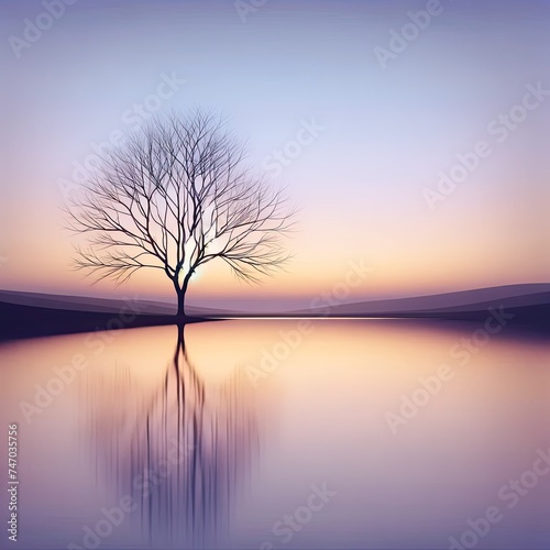 Tranquil Dusk Reflections