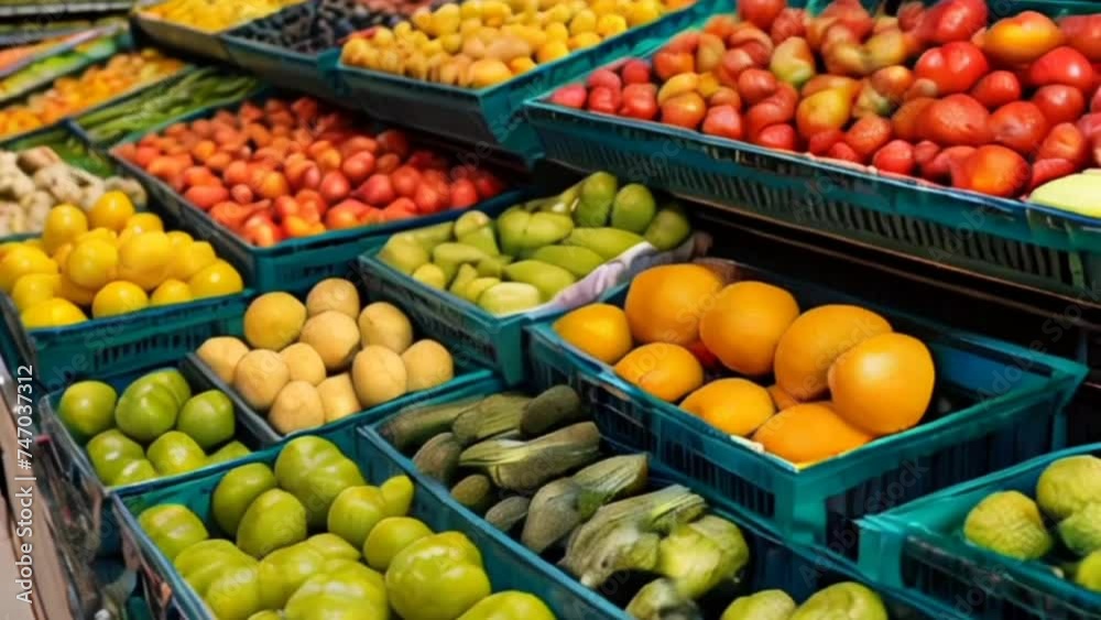 fruits and vegetables at market fruits and vegetables at market