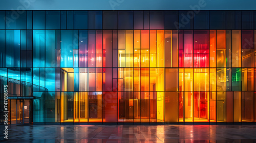 colorful modern office building