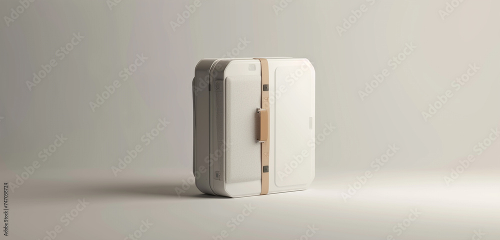 Collapsible 3D product mockup with a flexible design, ideal for portable corporate branding and travel-themed messages Collapsible 3D product mockup with a flexible design, ideal for portable corporate branding and travel-themed messages