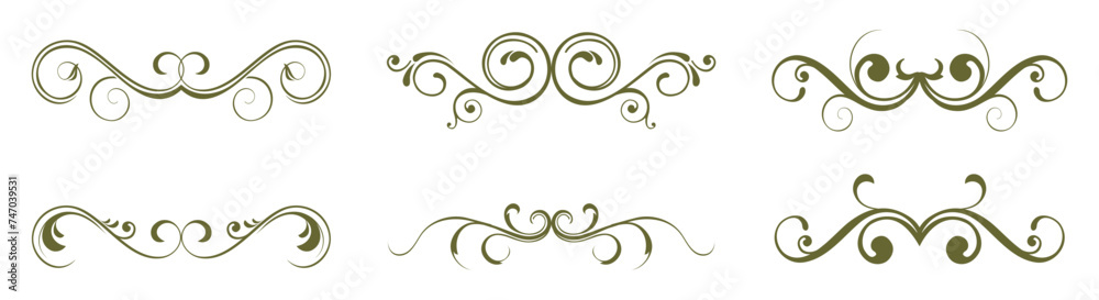 calligraphic border and divider decoration calligraphic border and divider decoration