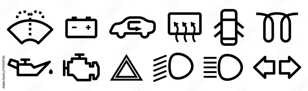 car dashboard icon