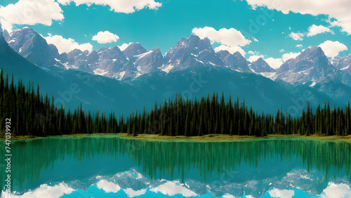 analog-style-photo-capturing-a-mountain-vista-azure-lake-in-foreground-reflecting-the-unblemished