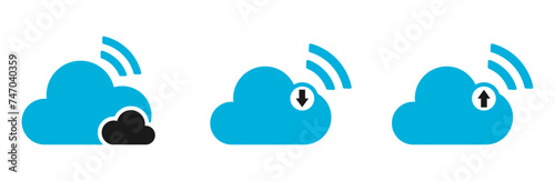 upload download cloud icon