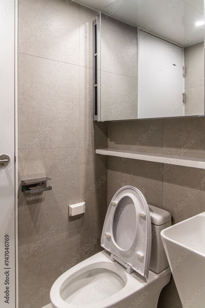 Εκτύπωση καμβά The interior of the renovated bathroom in the apartment