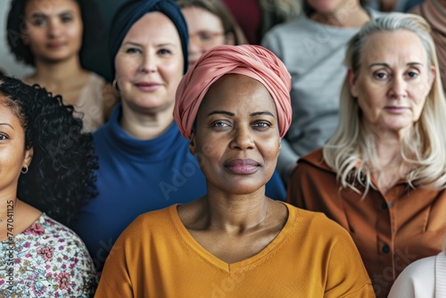 Diverse Group of Women Standing Together. Generative AI © Lukasz Czajkowski
