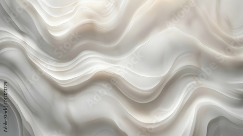 Grey waves in marble resemble a geological phenomenon photo