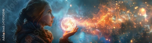 Cosmic rays influencing sorcery, celestial energies harnessed for magical spells