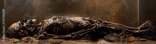 Bog bodies, preserved through time, silent narrators of the Iron Age photo