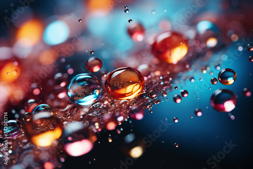 background with colorful drops