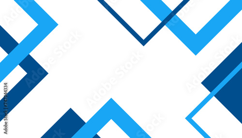 Fototapeta Naklejka Na Ścianę i Meble -  Abstract background for presentation with business concept and blue geometric shapes. Vector illustration