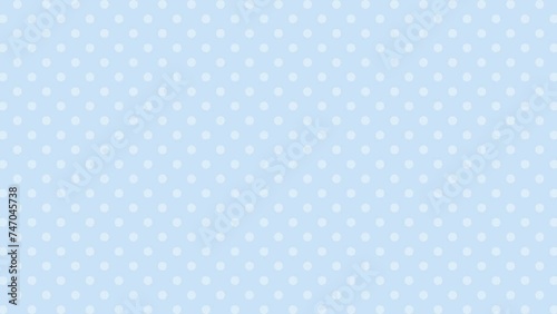 シンプルなドット柄の背景【水色】　シームレス　ループ (ID: 747045738)