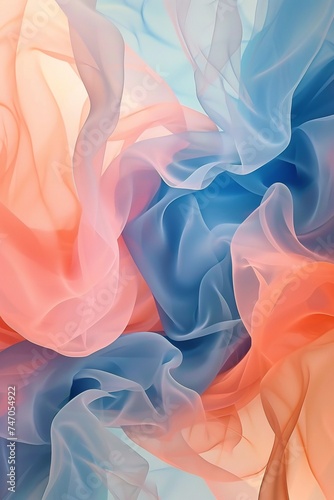 Translucent abstract shapes background, soft, colorful artistic and decorative design to print on stationery and invitations. Creative illustration useful as digital wallpaper. Vertical