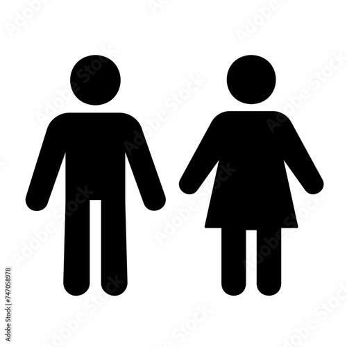 Tablou pe pânză man glyph icon
