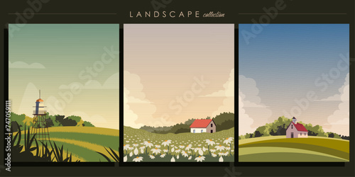 Background collection, set, poster design, card, covers