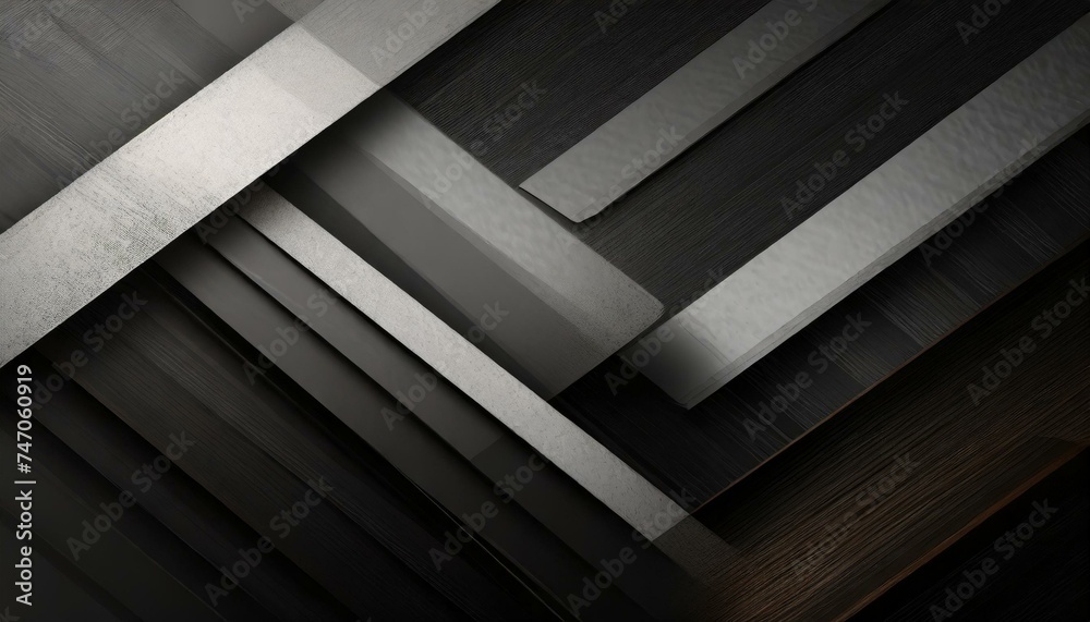 Obraz premium Obsidian Geometry: Abstract Dark Background with Geometric Elements