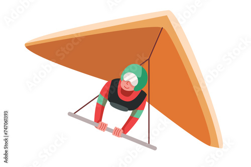Hang Gliding Extreme Sports Illustration