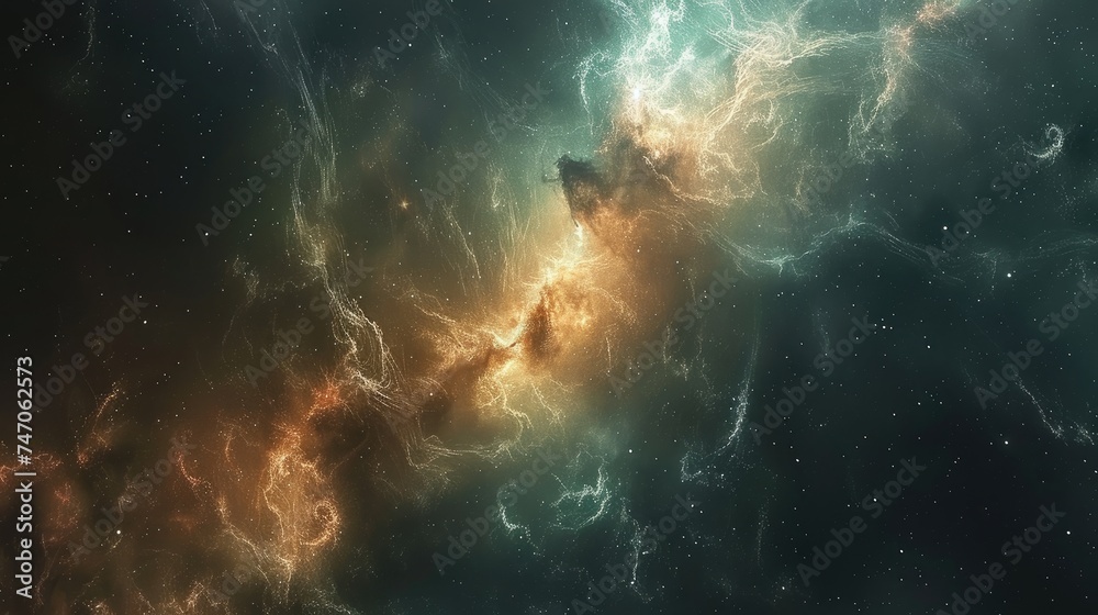 Nebulous Tranquility Background: Abstract Cosmic Scene Nebulous Tranquility Background: Abstract Cosmic Scene