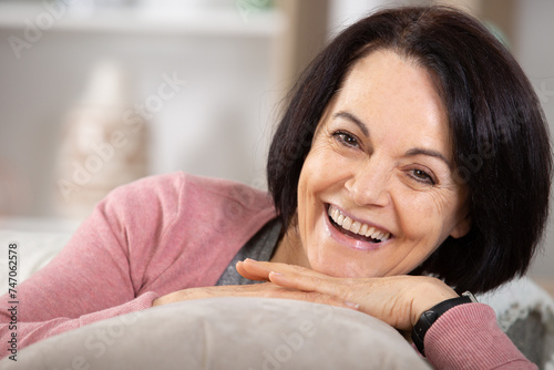 attractive happy 60 year old s with pleasant smile