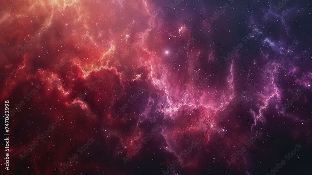 Fototapeta premium Infinite Horizons Background in Abstract Space Nebula