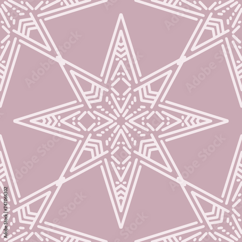 Seamless pattern with mandala ornament. The print is well suited for textiles, wallpaper and packaging.