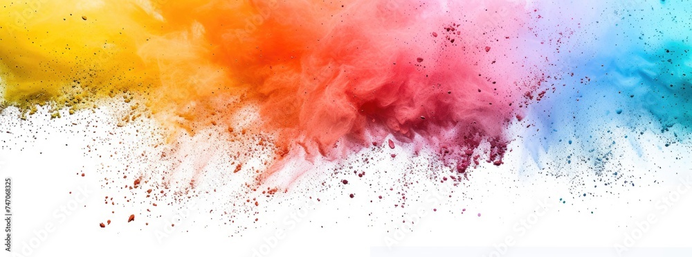 Colorful Paint Splatter Background Colorful Paint Splatter Background
