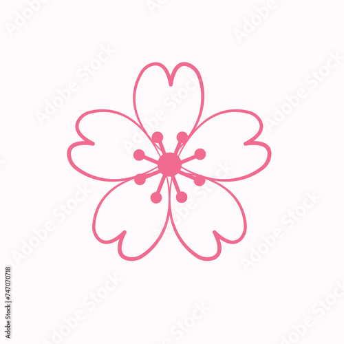 Cherry blossoms (Sakura), symbols of Japanese spring, enchant with their delicate pink petals. They bloom fleetingly, depicting the fragile and ephemeral beauty of life