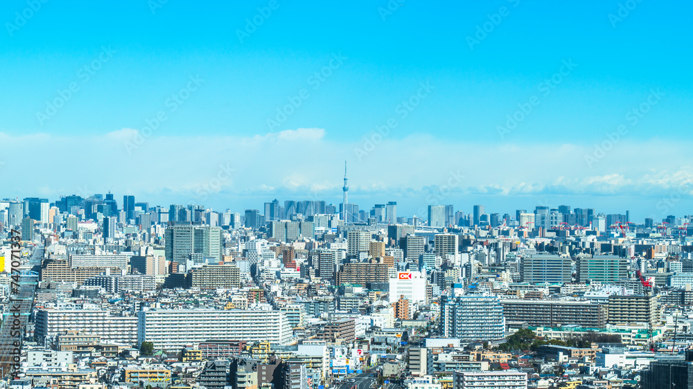 Obraz premium 東京の都市風景【東京都】 Tokyo Cityscape - Japan