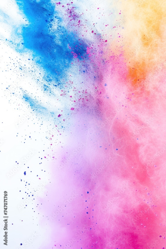 Obraz premium Colorful Paint Splashes - vibrant and lively