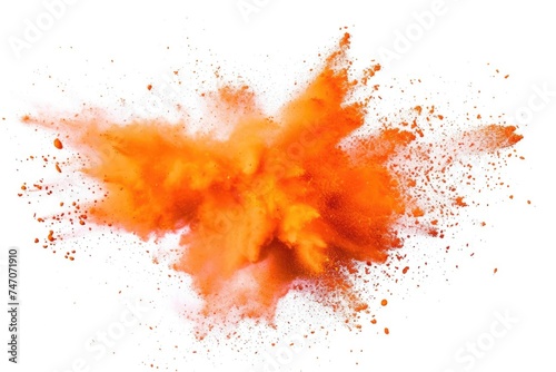  Orange and Red Powder Explosion
