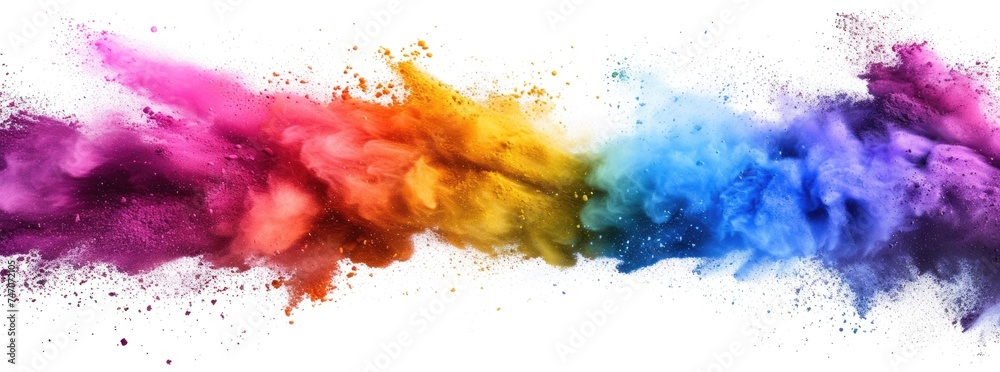 Colorful Paint Splatter Art Colorful Paint Splatter Art