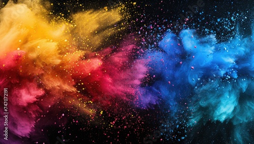 Colorful Paint Explosion