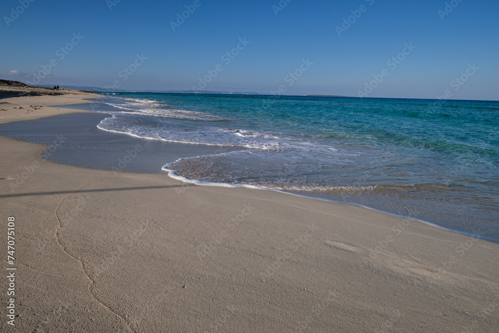 Llevant beach, Formentera, Pitiusas Islands, Balearic Community, Spain Llevant beach, Formentera, Pitiusas Islands, Balearic Community, Spain