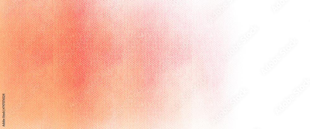 Soft pastel orange red texture canvas on transparent background clipart copy space for text