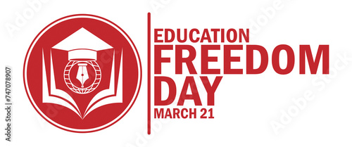 Wallpaper Mural Education Freedom Day. Suitable for greeting card, poster and banner. Torontodigital.ca