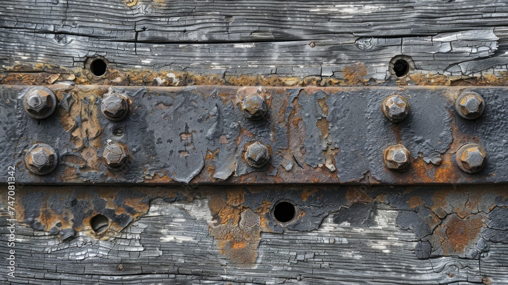 A texture story of industrial evolution: Aged wood warmth against cold steel hardness.