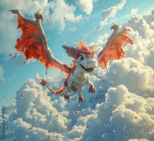 dragon in the clouds