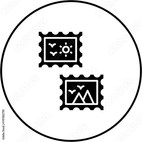 Stamp collecting Icon