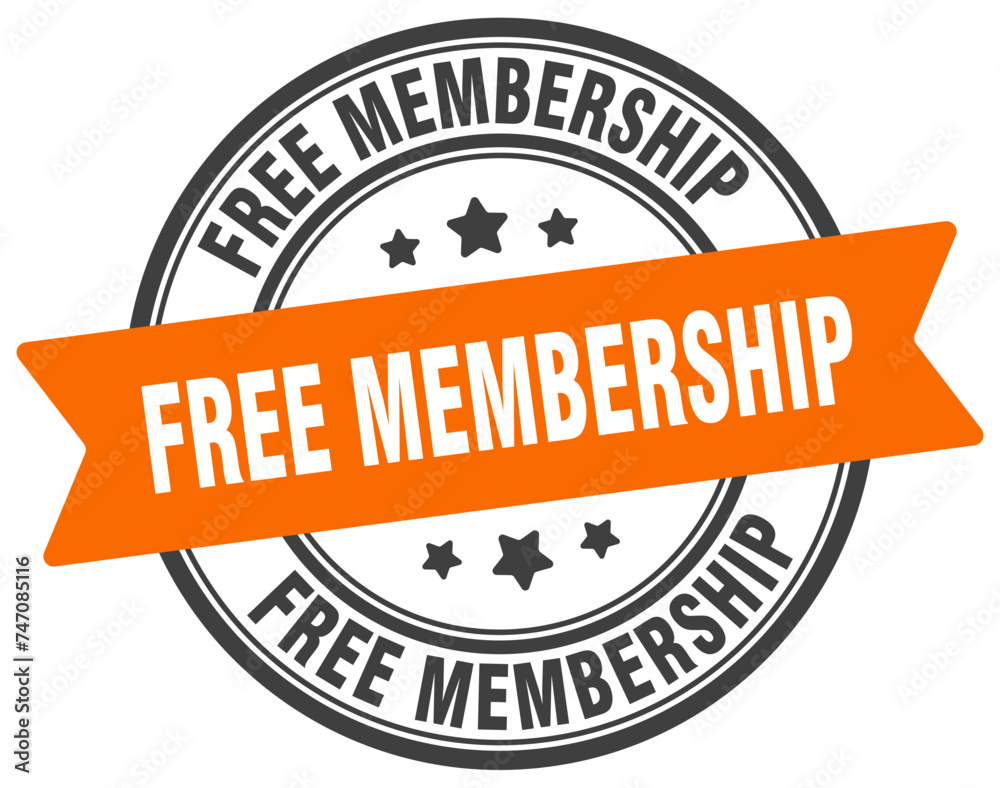 free membership stamp. free membership label on transparent background. round sign free membership stamp. free membership label on transparent background. round sign